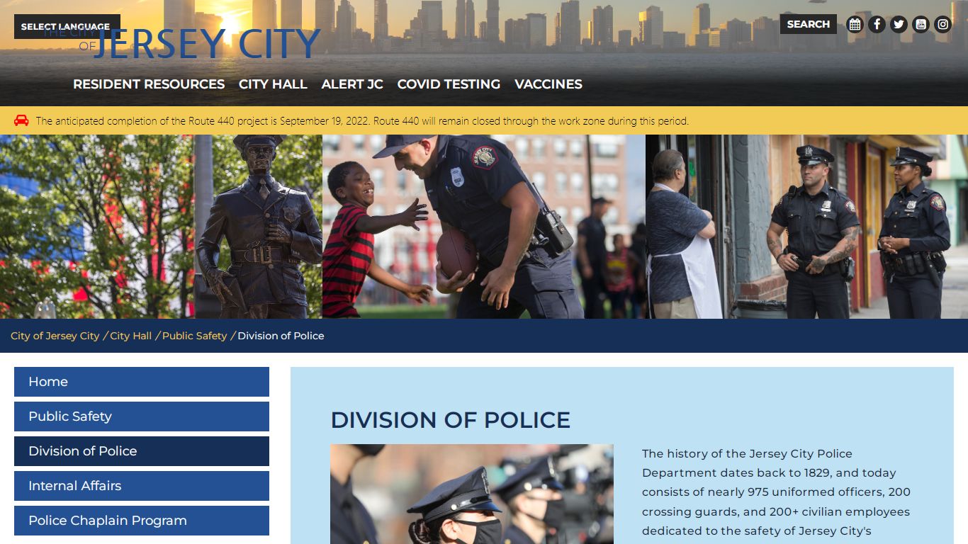 Division of Police - City of Jersey City - Jersey City, New Jersey