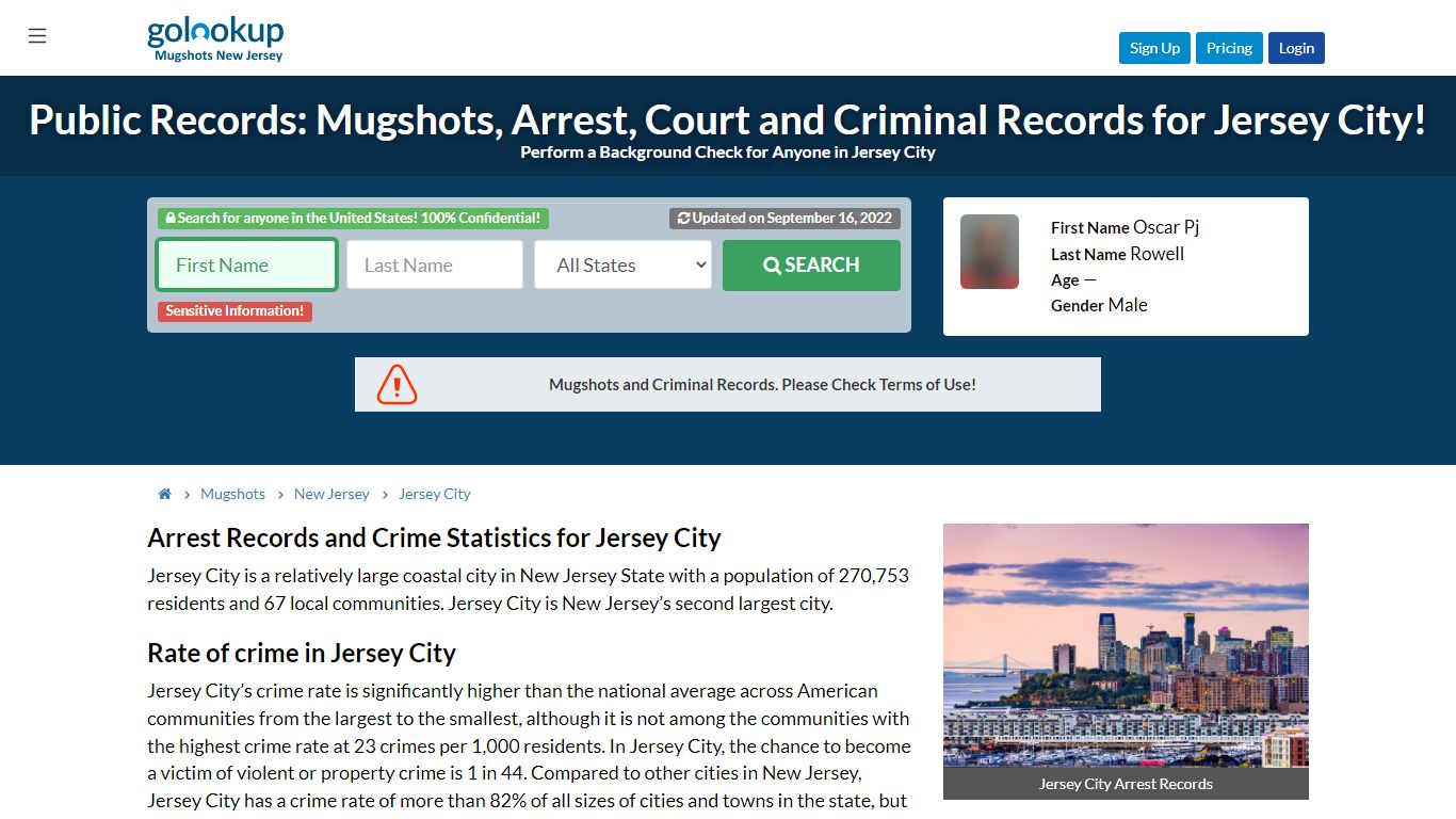 Mugshots Jersey City, Arrest Records Jersey City - golookup.com